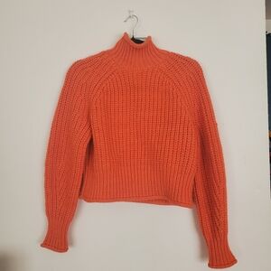 Cozy Orange Knit Sweater